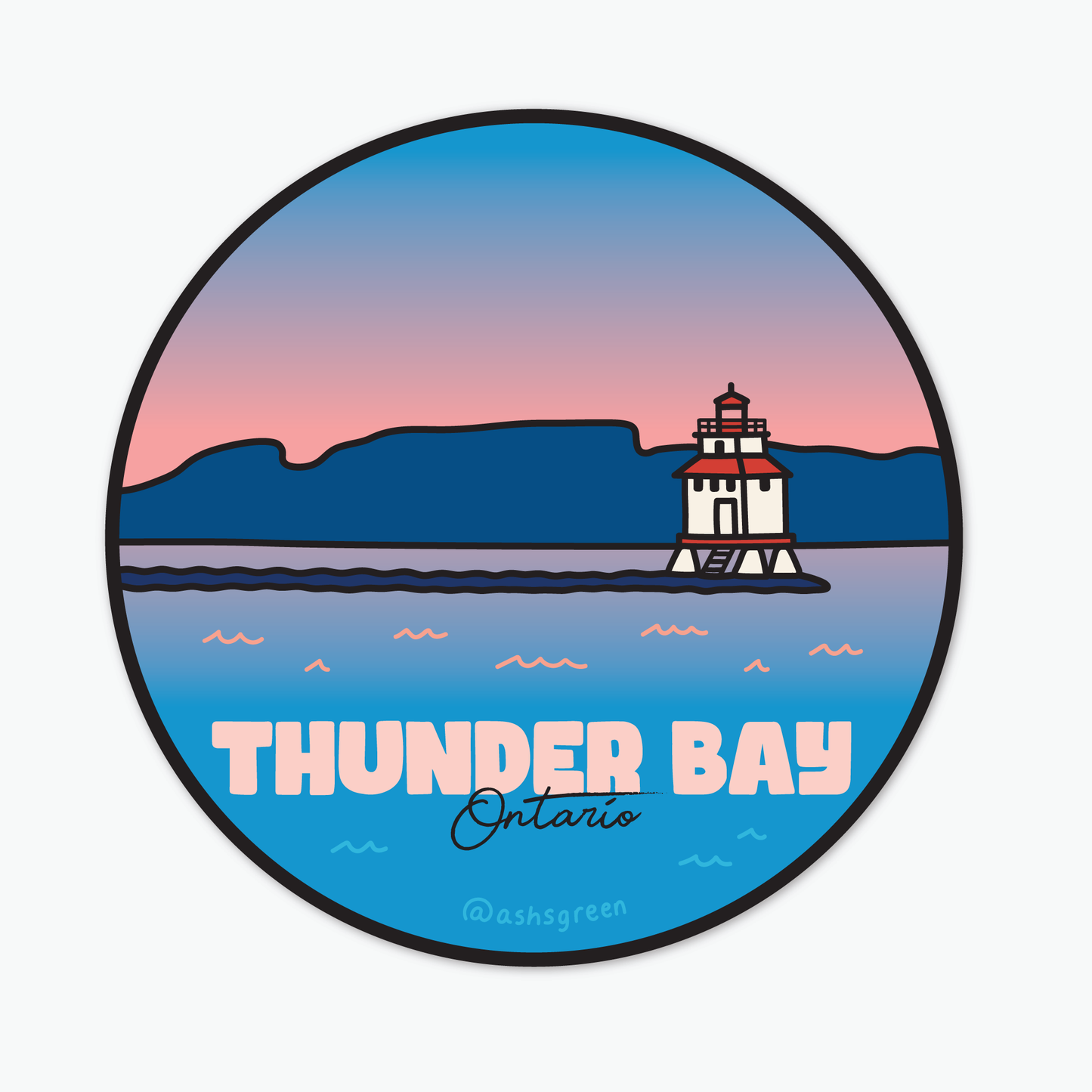 Thunder Bay, ON - Vinyl Sticker