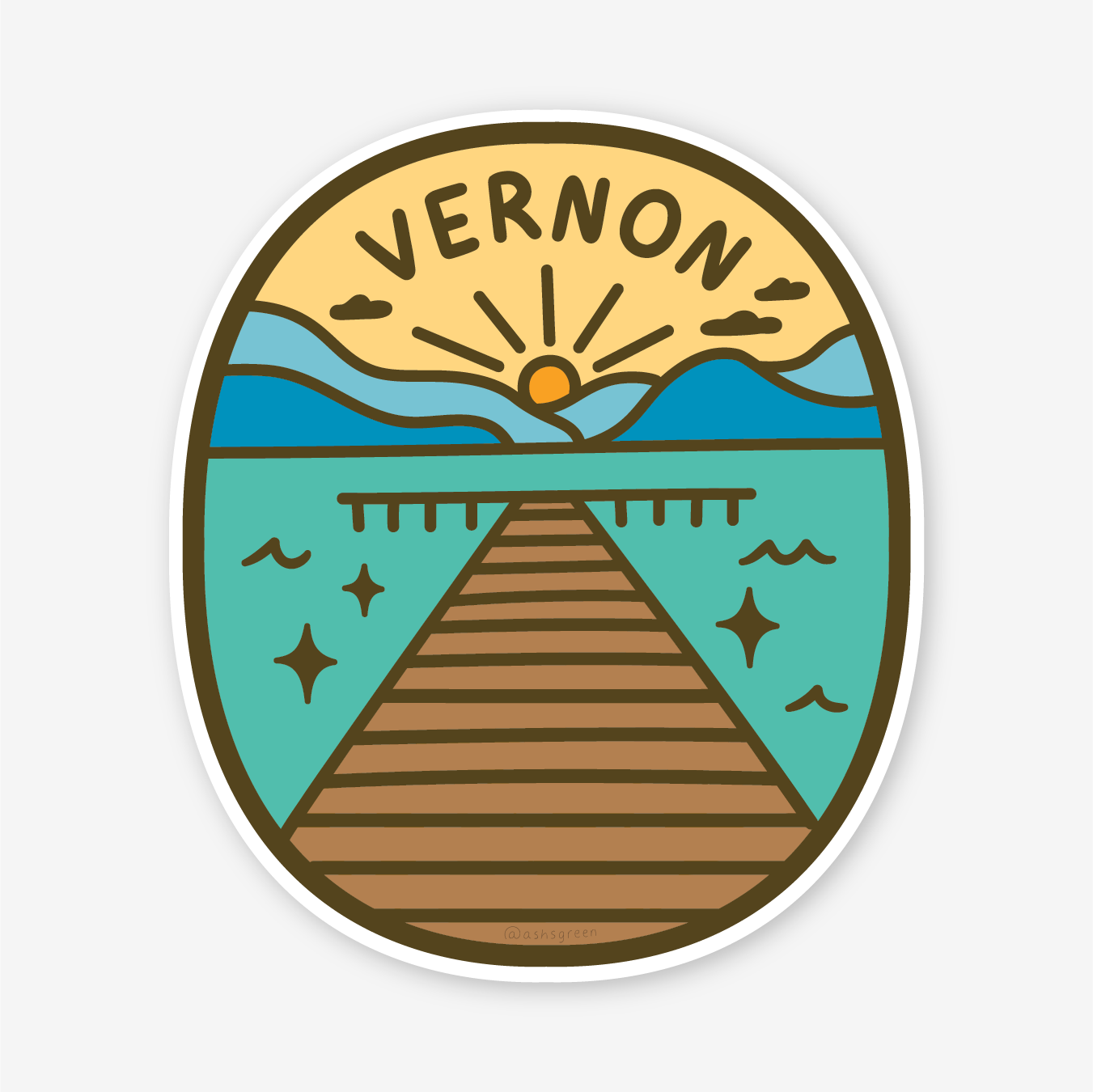 Vernon Dock - Vinyl Sticker