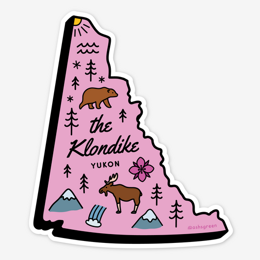 Yukon, the Klondike - Vinyl Sticker