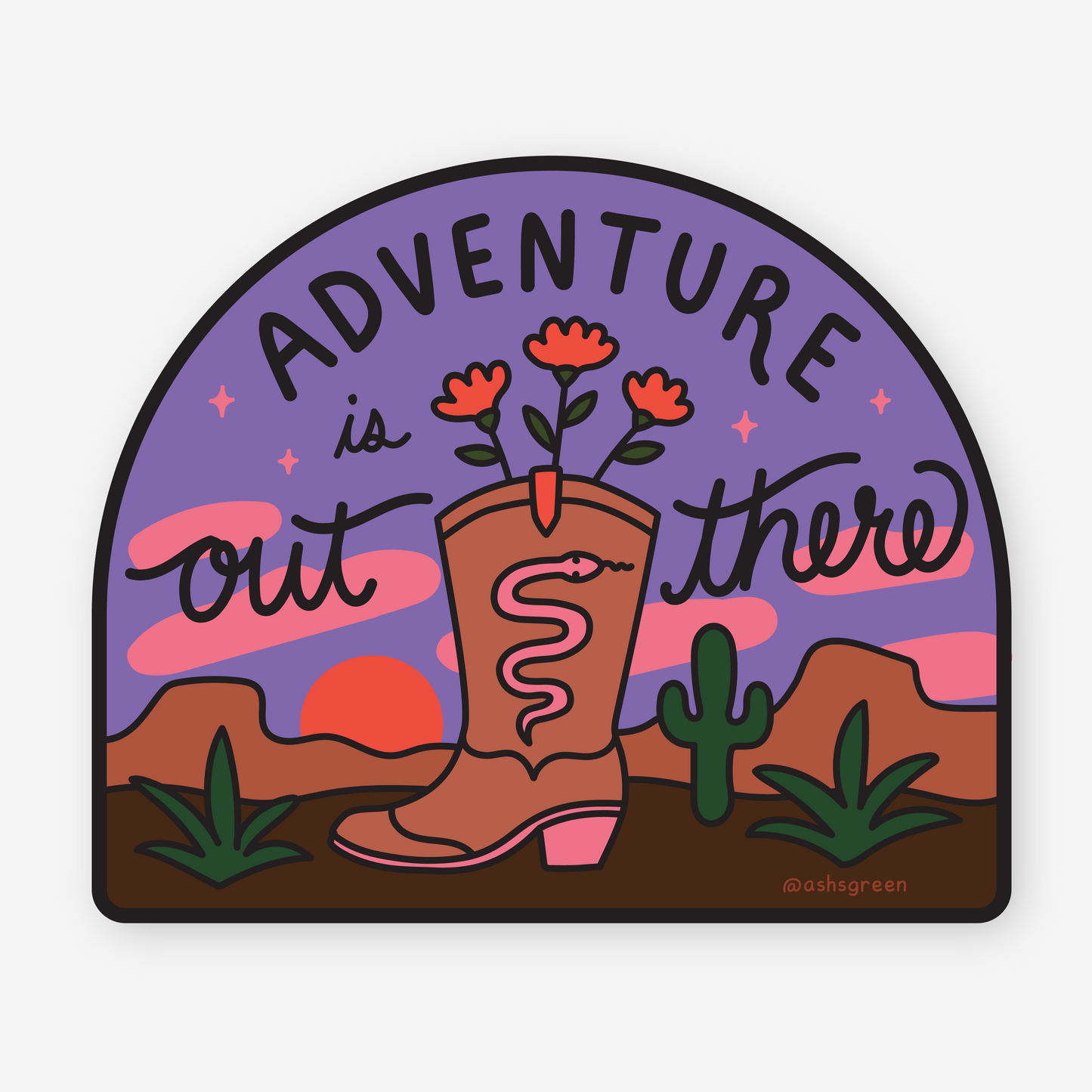 Adventure is out There (Dark) - Vinyl Sticker