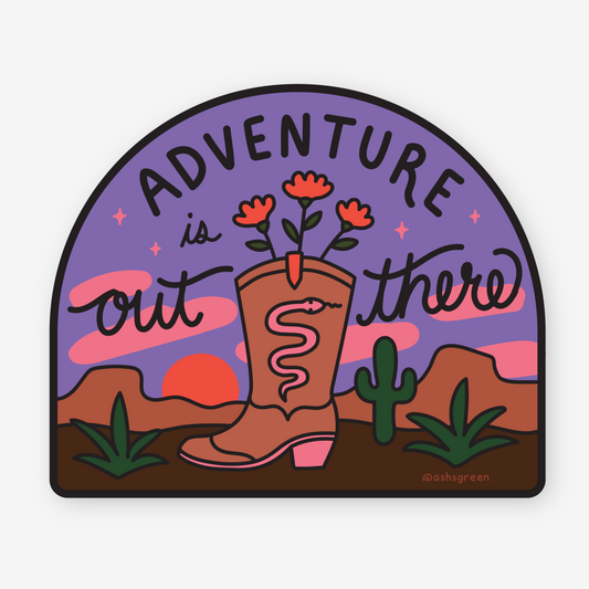 Adventure is out There (Dark) - Vinyl Sticker