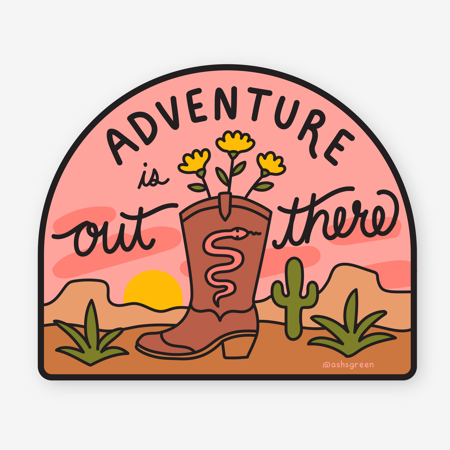 Adventure is out There (Light) - Vinyl Sticker