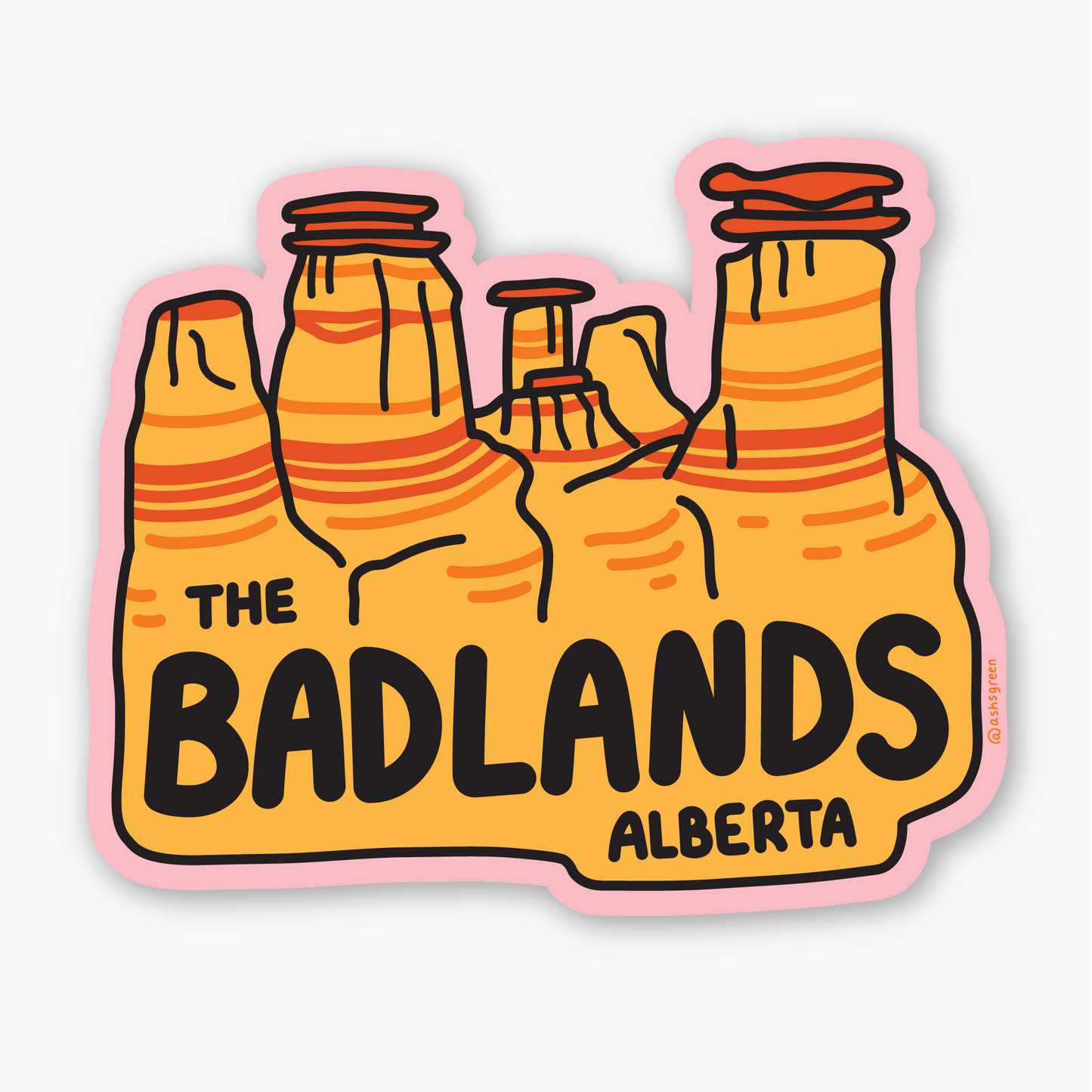 The Badlands - Vinyl Sticker