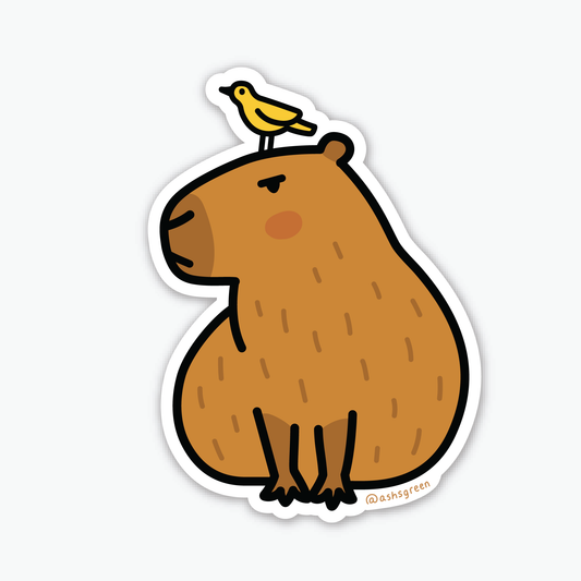 Cranky Capybara - Vinyl Sticker