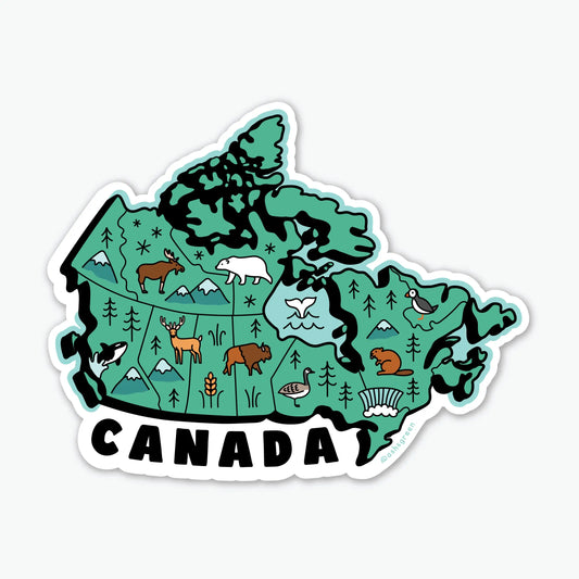 Map of Canada - Vinyl Sticker