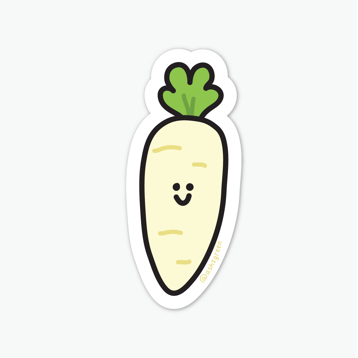 Daikon Radish - Vinyl Sticker (Hong Kong Collection)
