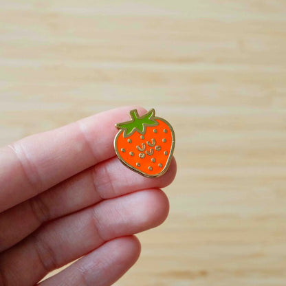 Happy Strawberry Enamel Pin 🍓