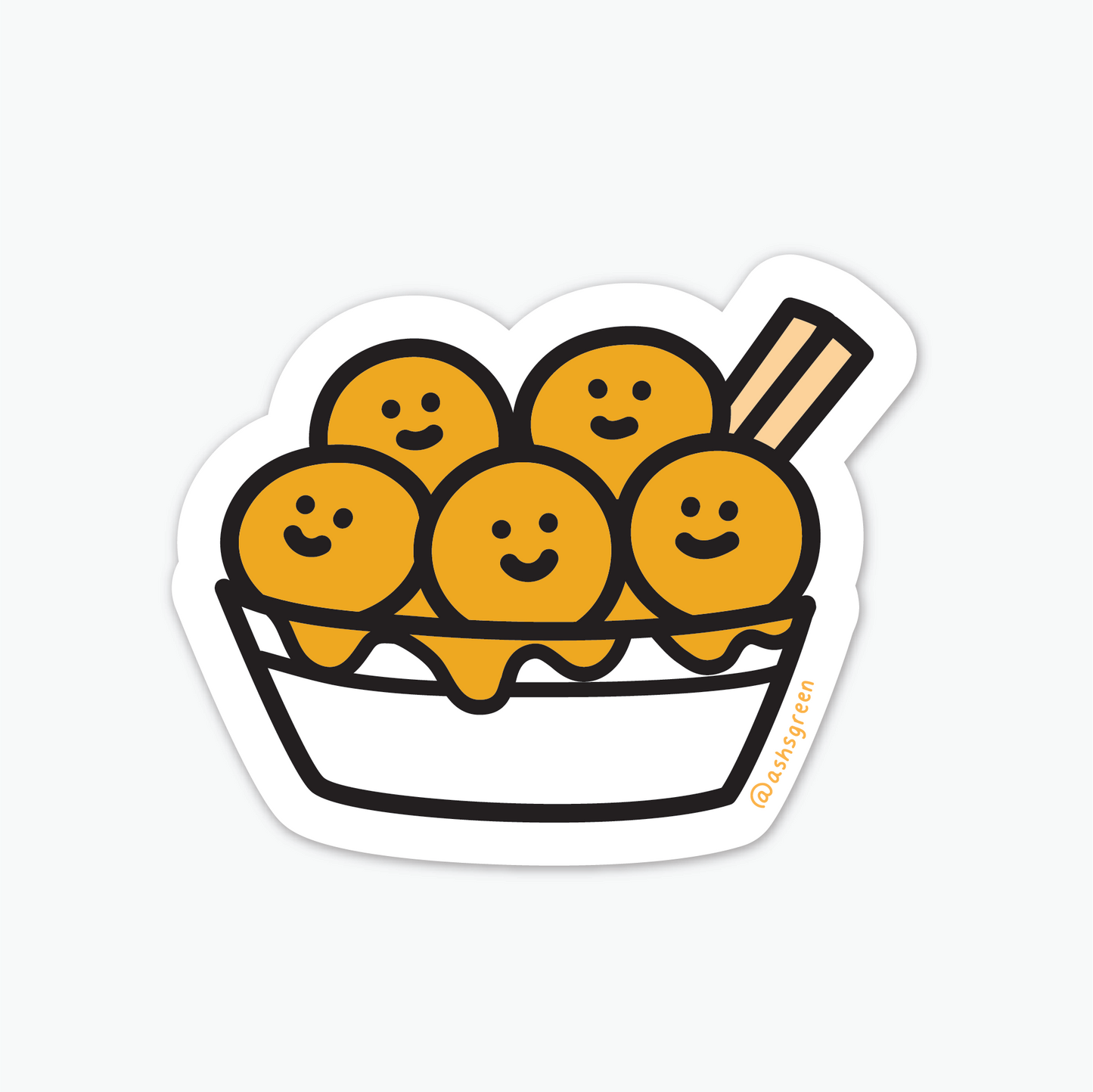 Curry Fishball - Vinyl Sticker (Hong Kong Collection)