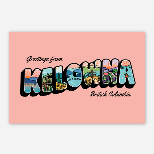 'Greetings from Kelowna' - Postcard