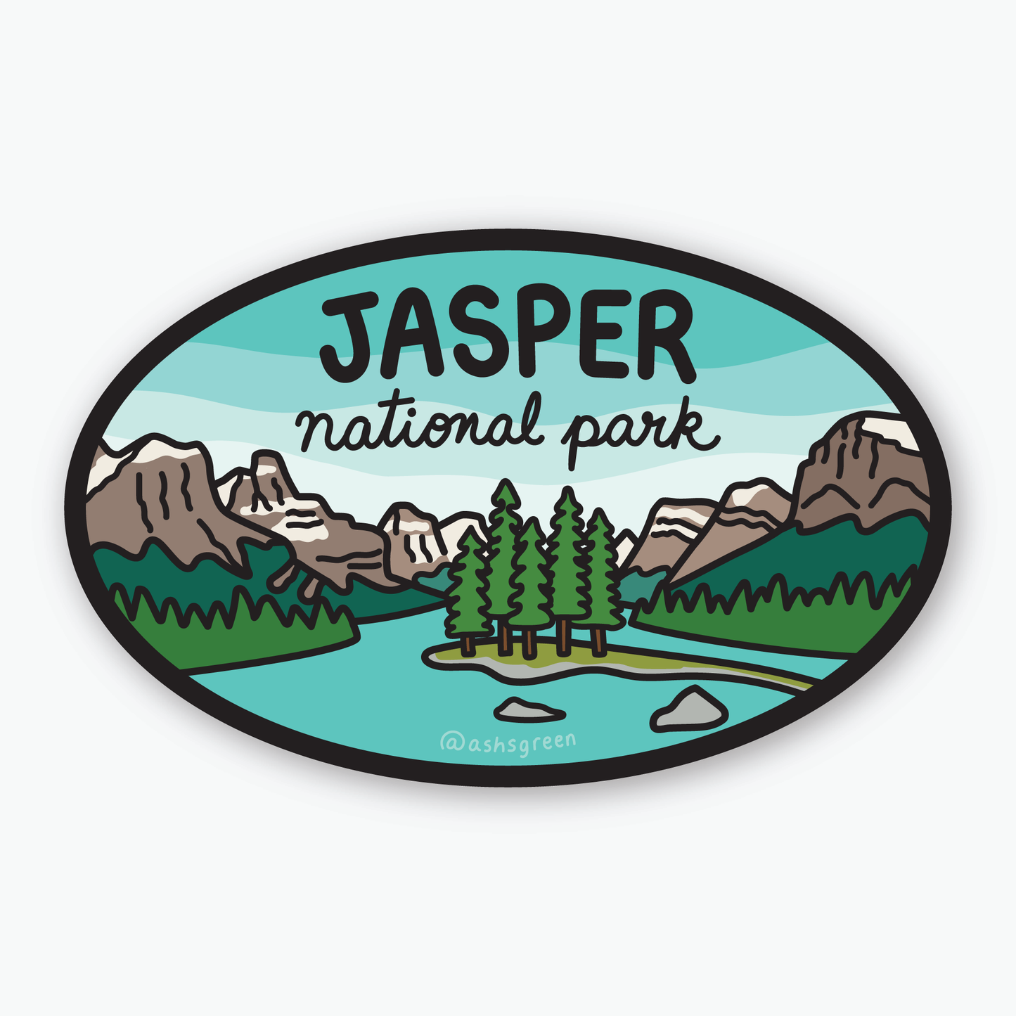 Jasper National Park - Vinyl Sticker