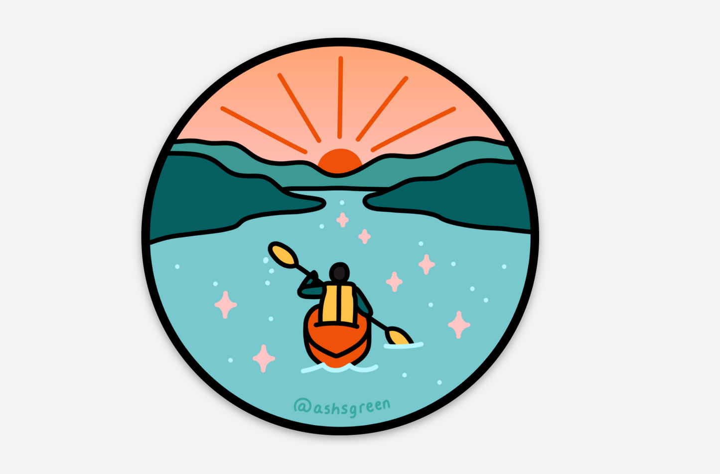 Kayaker - Vinyl Sticker