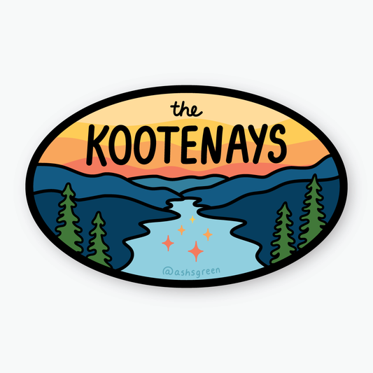 The Kootenays - Vinyl Sticker