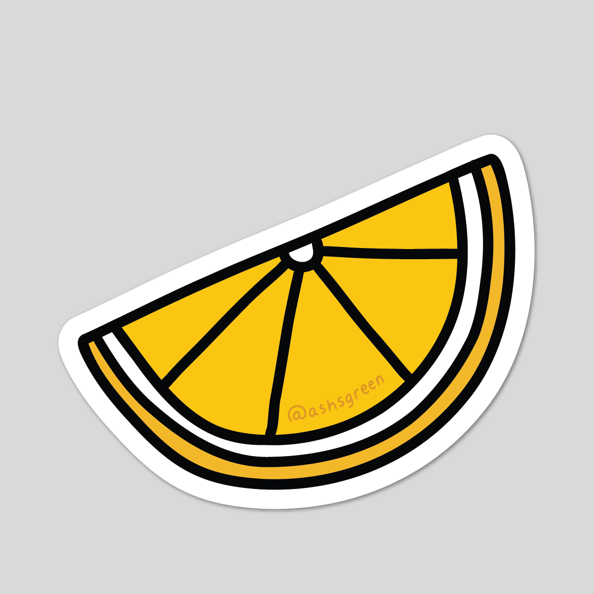 Lemon Wedge - Vinyl Sticker