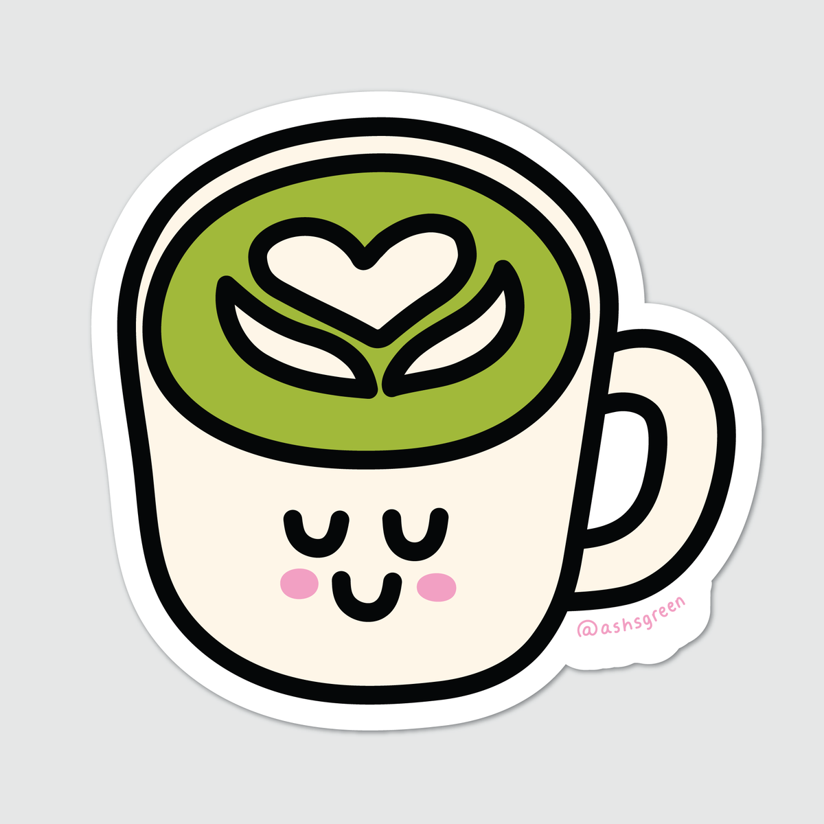 Matcha Latte - Vinyl Sticker