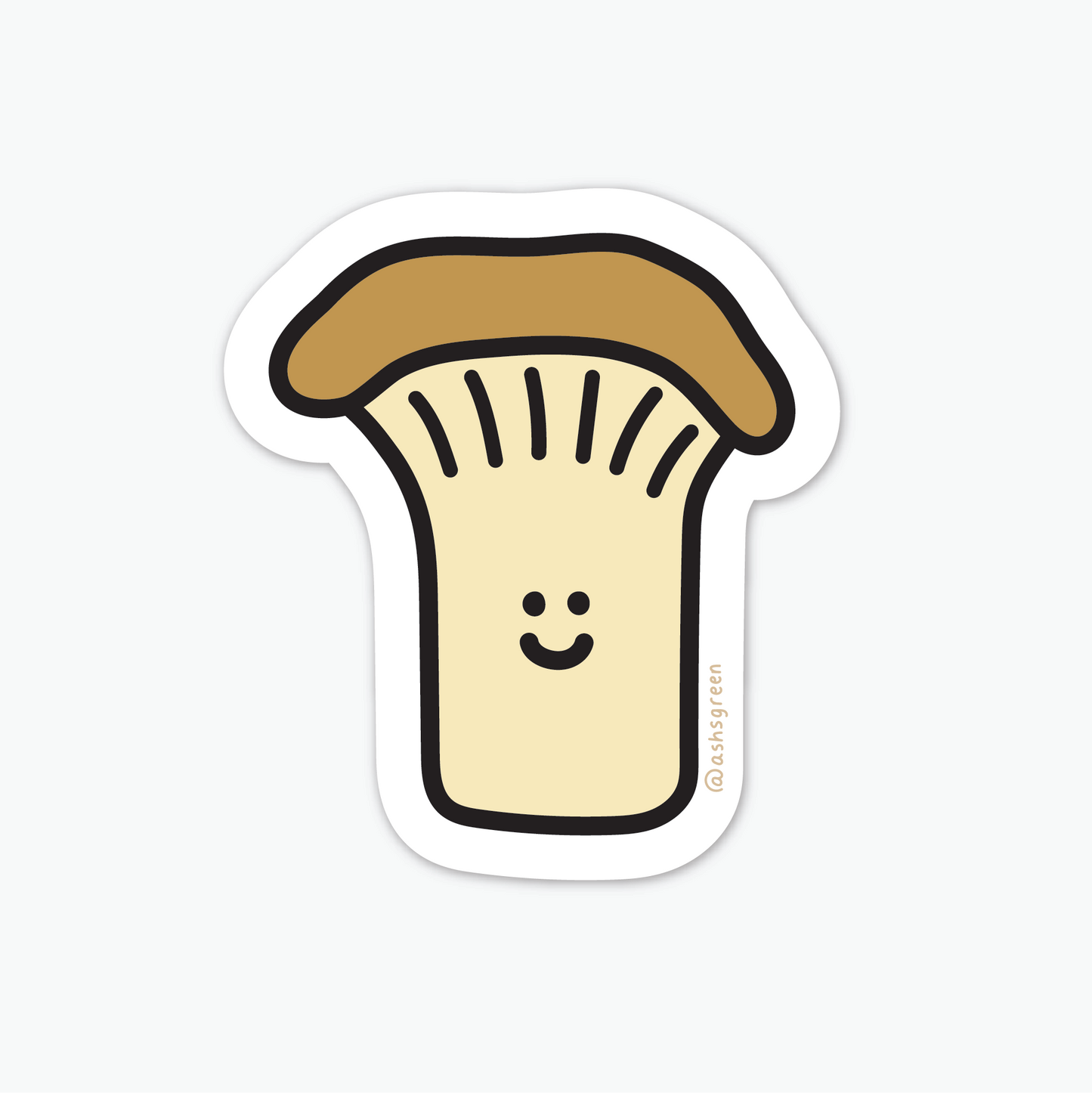 Oyster Mushroom - Vinyl Sticker (Hong Kong Collection)