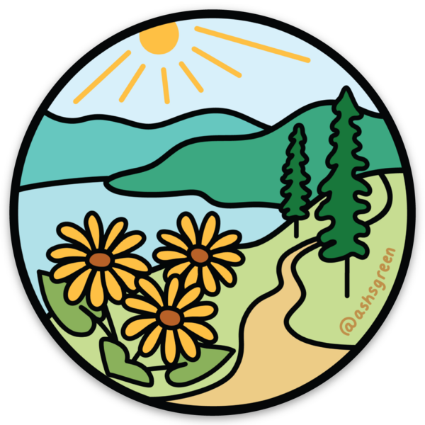 Okanagan Hike - Vinyl Sticker