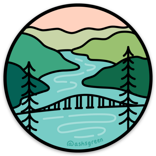 Okanagan Lake Bridge - Vinyl Sticker