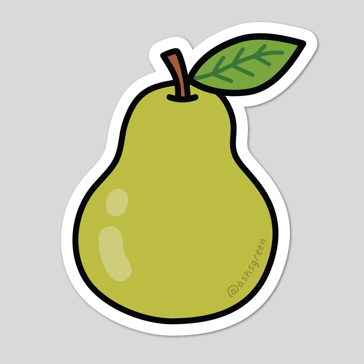 Pear - Vinyl Sticker