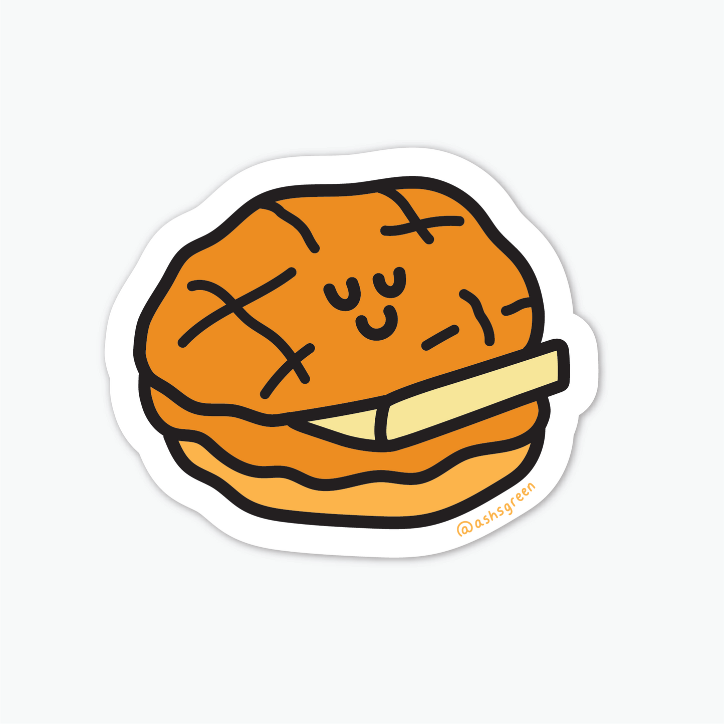 Pineapple Bun - Vinyl Sticker (Hong Kong Collection)