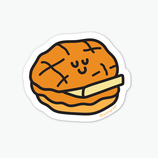 Pineapple Bun - Vinyl Sticker (Hong Kong Collection)