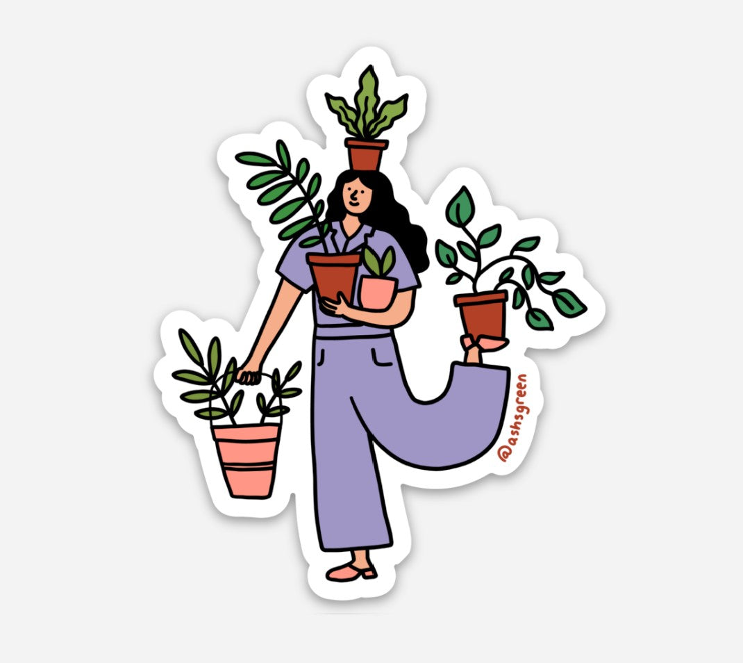 Plant Girl - Vinyl Sticker