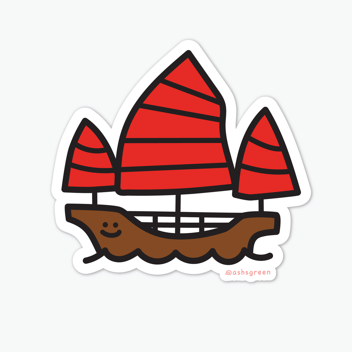 Hong Kong Boat - Vinyl Sticker