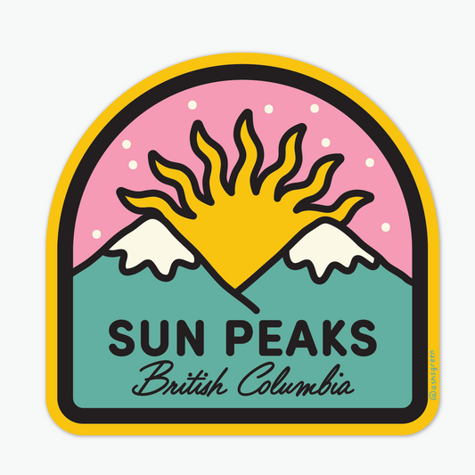 Sun Peaks - Vinyl Sticker
