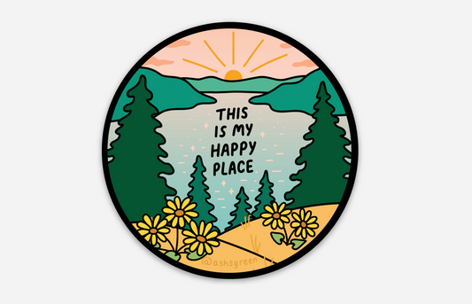 This is my Happy Place - Vinyl Sticker
