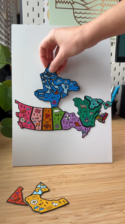 Map of Canada Magnet Set (11 pcs)